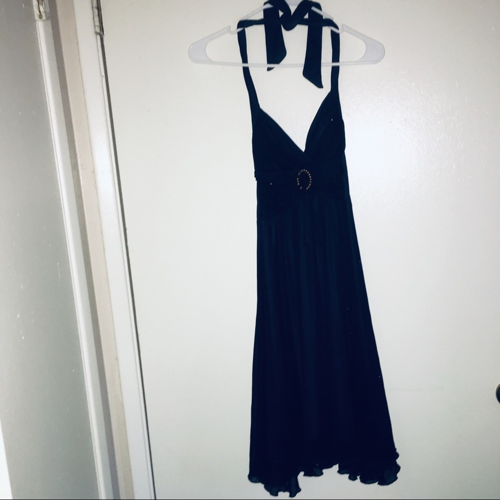 Glitter sparkle purple black formal dress
